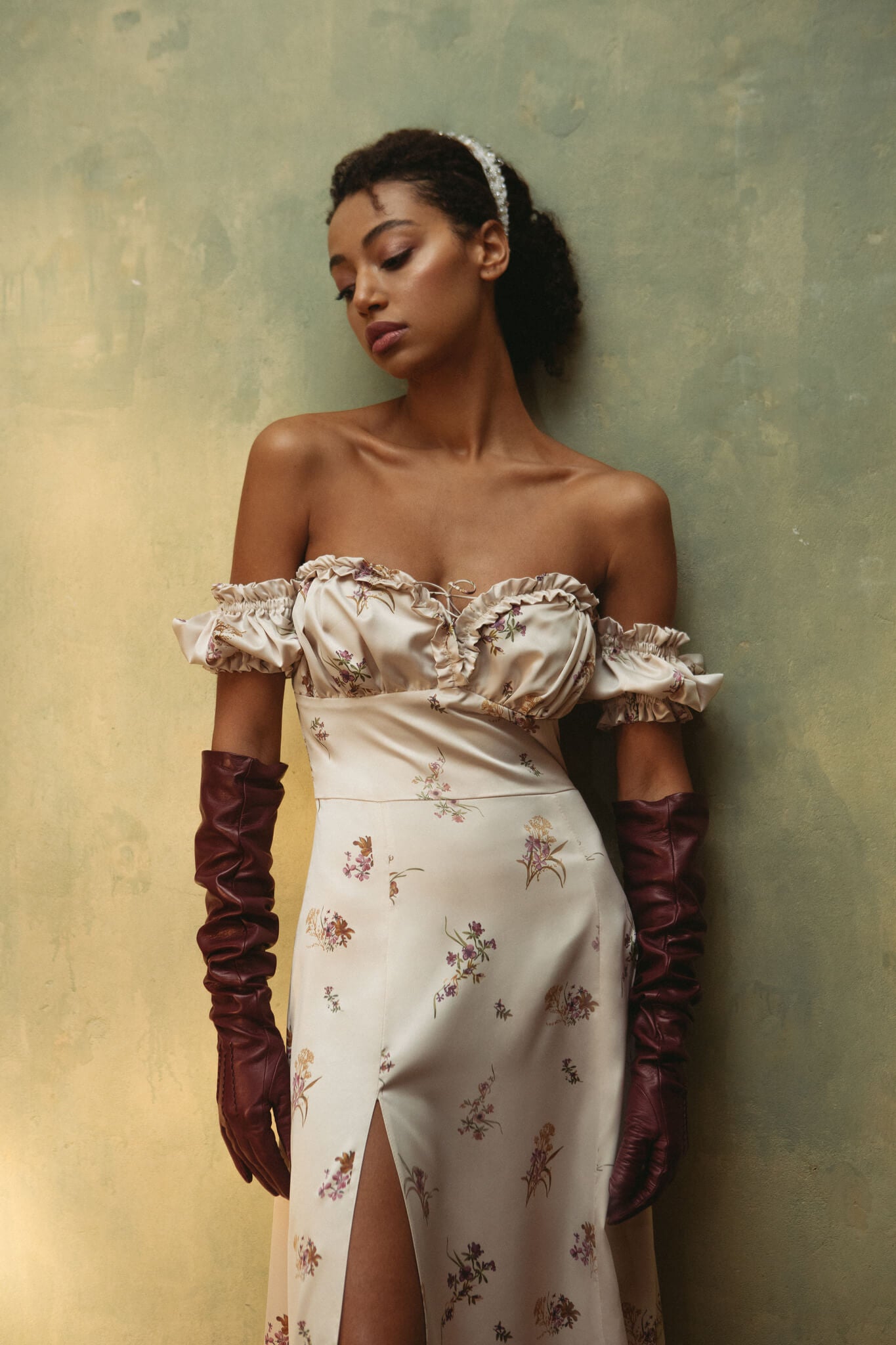 Model in Muse dress