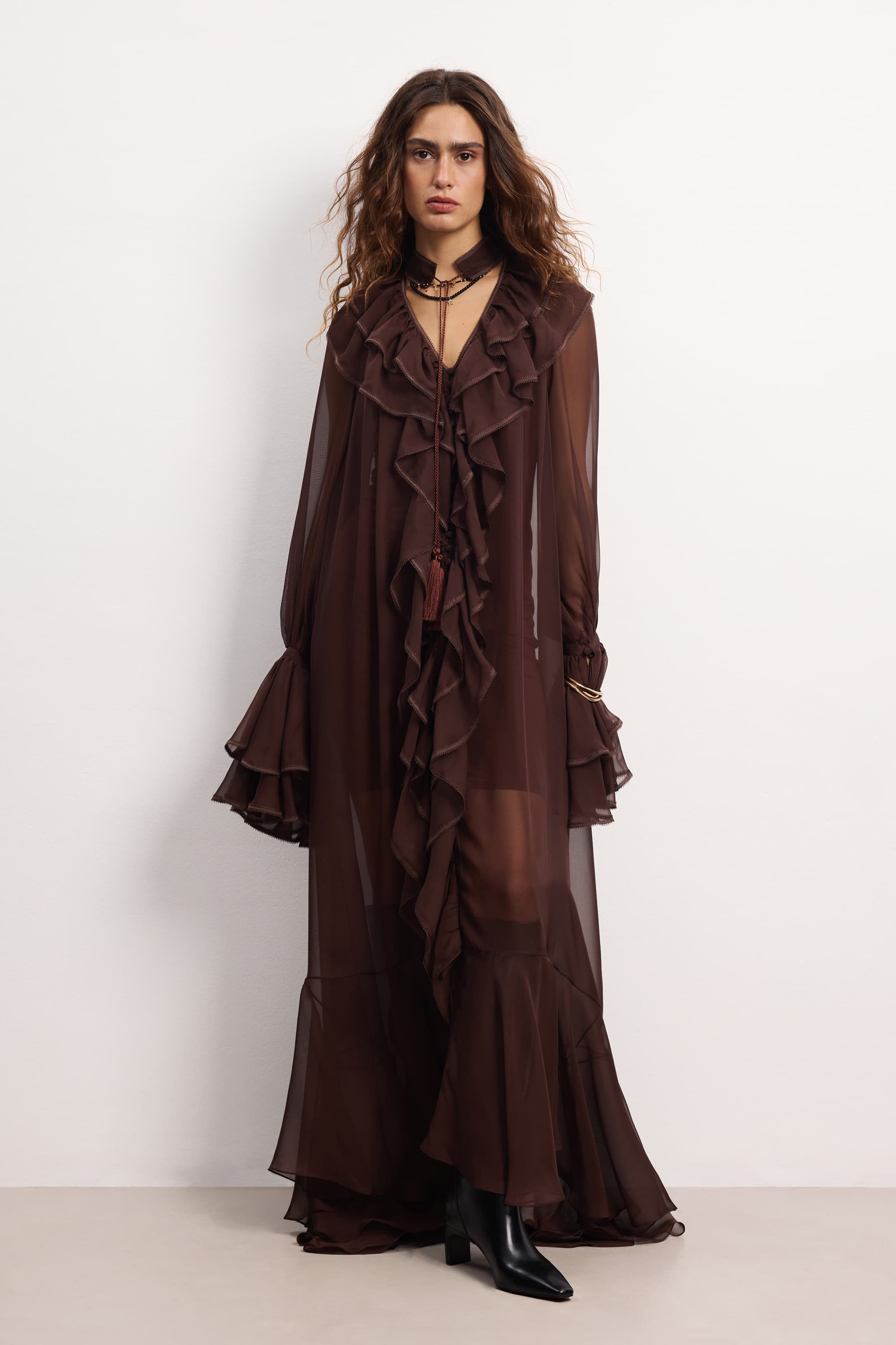 chocolate maxi dress Ocean Of Tenderness Maxi Dress