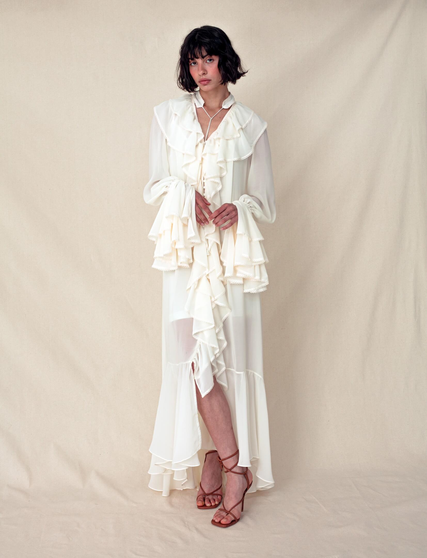 green emerald velvet dress Luna Del Mar White Maxi Dress